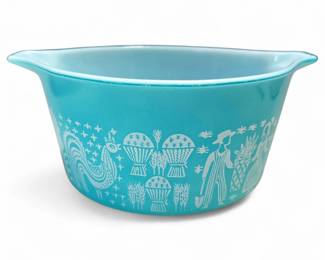 Pyrex 473 1 Qt Turquoise Amish Butterprint Bowl
