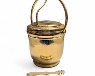 Vintage United Solid Brass Ice Bucket