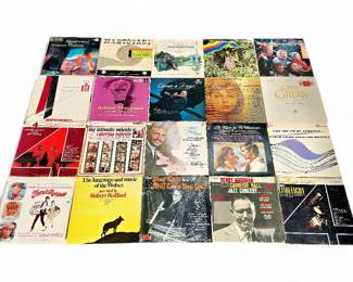 Assorted Vintage Vinyl Record Lot, 47 pcs