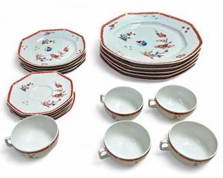 Limoges MoMA Quail & Peony Porcelain Set, 1985
