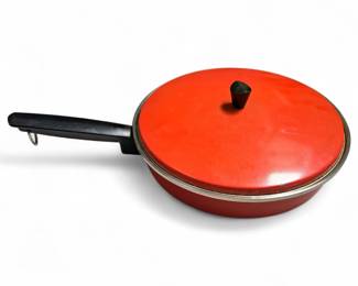 Vintage Heat Core Sears Stainless Steel Skillet