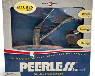 Vintage Peerless Faucet Model 8500 Polished Brass
