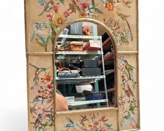 Robert M. Weiss Reverse Painted Hummingbird Mirror