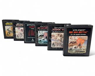6 Atari 2600 Game Cartridges, 1978-1981
