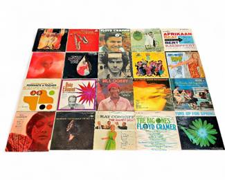 Assorted Vintage Vinyl Record Lot, 43 pcs, 1950s–1970s