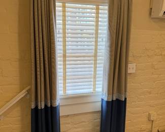 Greek Key Black Out Draperies various sizes in every suite