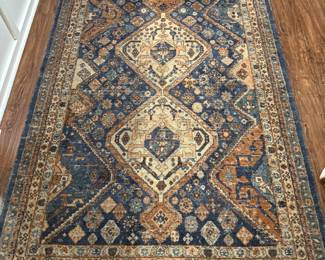 Mahalia Printed Handwoven Rug By Potterybarn 100% Wool 5' x 8' BUY IT NOW $300 