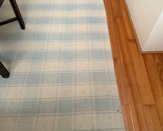  Erin Gates By Mowen Rug, Marlborough Collections, 100% Indian Hand Woven Wool 8 X 10 Design # MLB01 in Lt Blue