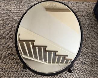 Olivia Coffee Table by Ballard Designs with Cast iron base and a 36" x 24" Luxe Mirrored top Buy it NOW $200