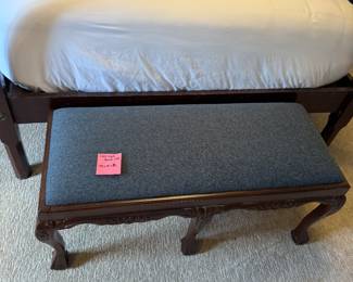 Lexington Furniture Chippendale style Carved Mahogany Ball and Claw Benches, Approximately 20 Available 48.25" X 19.25" X18.5"