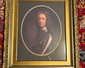 Portrait of General James Edward Oglethorpe in a beautiful gilt frame double matted.