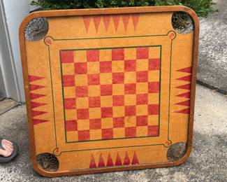 Vintage Carrom Wood game board