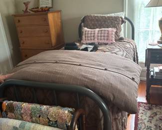 1 of 2 iron beds.