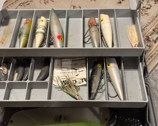 Fishing and tackle box
Lures