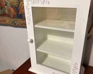 Wood and glass cabinet
