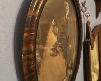 Antique Framed Wedding Picture