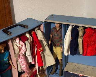 Vintage original Barbie and Ken and clothes
