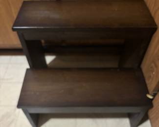 Vintage wooden step stool