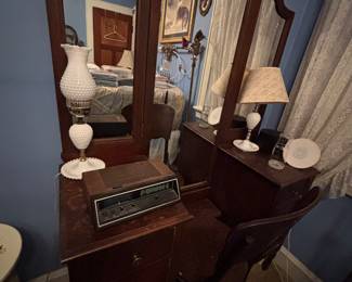 Antique Dressing Table and Chair