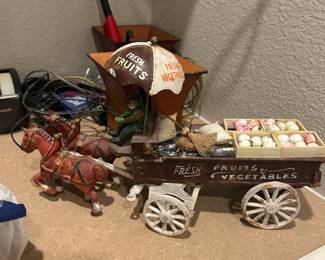 Cast Iron Fruit and Vegetable Cart