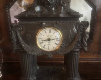 Bronze Mantel Clock (very heavy)