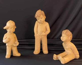 208 Lee Bortin Clay Sculptures