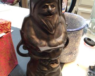 Cast iron santa mold $70