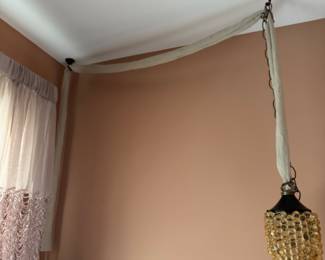 Lucite hanging lamp