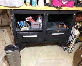 Like new Rolling work bench $120