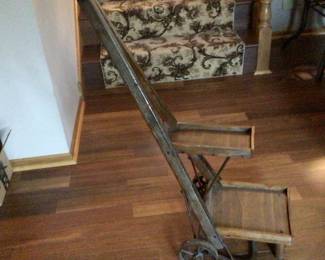 Rolling antique cart $90