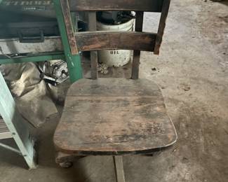 Old wooden antique chair 