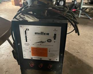 Miller welder with helmet 
