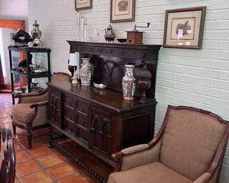 Buffet, Set of Occasional Chairs