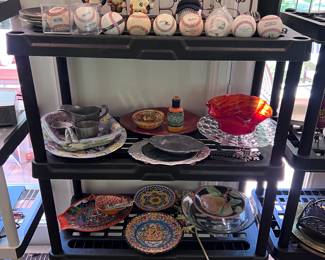 Baseball memorabilia, kitchenwares