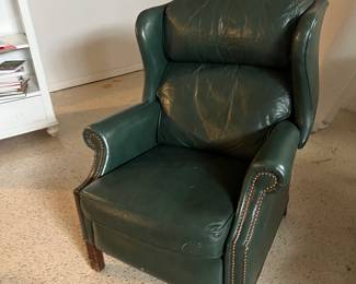 Leather wingback recliner #1