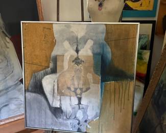 Large abstract oil on canvas.