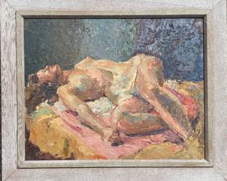 Nude oil. I believe the sig reads Max Arenz.