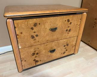 6097 Lane Altavista MCM Olive Burl Nightstand X2min