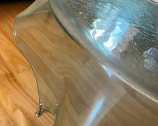 6097 MCM Murano Blown Glass Handkerchief Coffee Table Detailmin