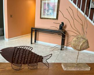 6097 Metal Fish Sculpturesmin