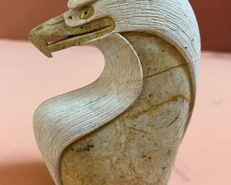 6097 Bud Henry Soapstone Eagle Sculpturemin
