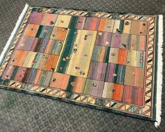 6097 Gabbeh Collection Poly Loomed 4X6 Area Rug Egyptmin