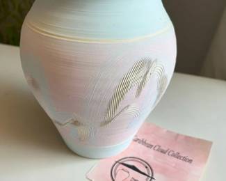 6097 Peggy Seiwert Caribbean Cloud Kilnworks Pottery Vasemin