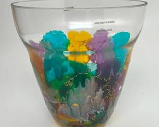 6097 Royal Danube Hand Painted Art Glass Vasemin