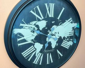 6097 Oversized Westminster World Wall Clock min