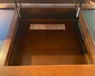 Wooden Coffee Table W/ 2 Drawers Beneath & Lift Up Storage