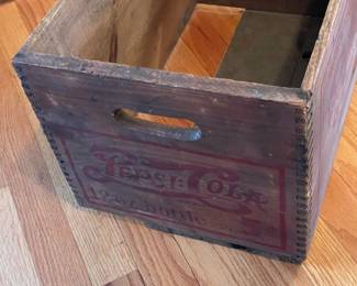 Antique Wooden Pepsi Cola Crate