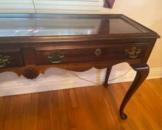 Wooden 2 Drawer Console Table