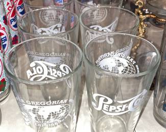 Large Pepsi-Cola Collection W/ Pillows, Hats, Bags, Glasses, Cups, Christmas Decor, Signs, Books, Etc.