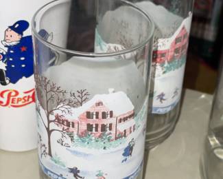 Large Pepsi-Cola Collection W/ Pillows, Hats, Bags, Glasses, Cups, Christmas Decor, Signs, Books, Etc.